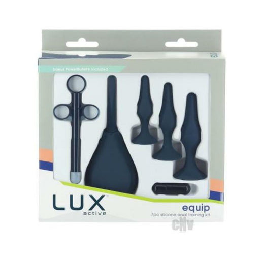 Lux Active Equip 7-piece Anal Training Kit Silicone Black | SexToy.com