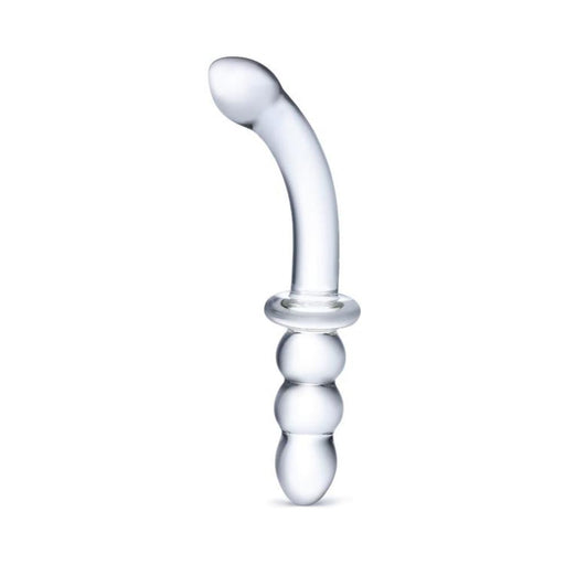 8"  Ribbed G-Spot Glass Dildo | SexToy.com