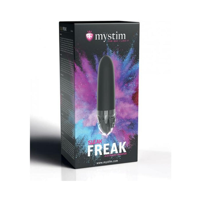 Mystim Sleak Freak Estim Straight Vibrator - Black