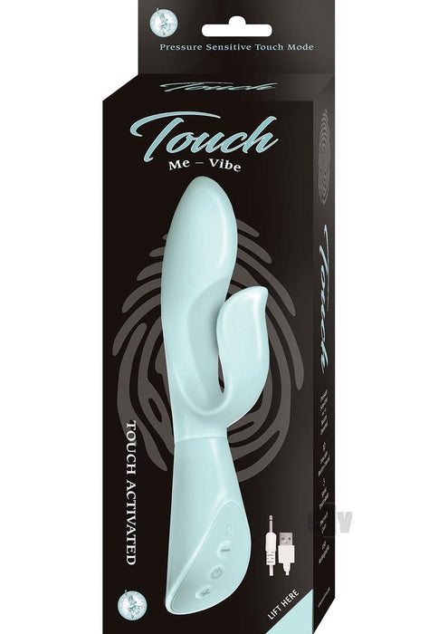 Touch Me Touch Activated Rabbit Vibrator - Blue