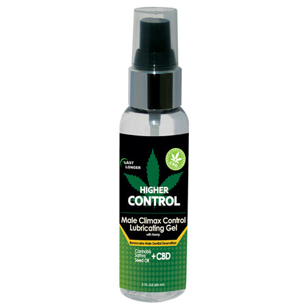 Higher Control Climax Control Gel for Men w/Hemp Seed Oil - 2 oz