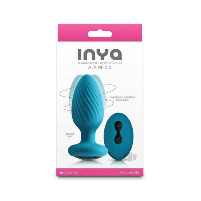 Inya Alpine 2.0 Gyrating And Vibrating Plug With Remote Teal