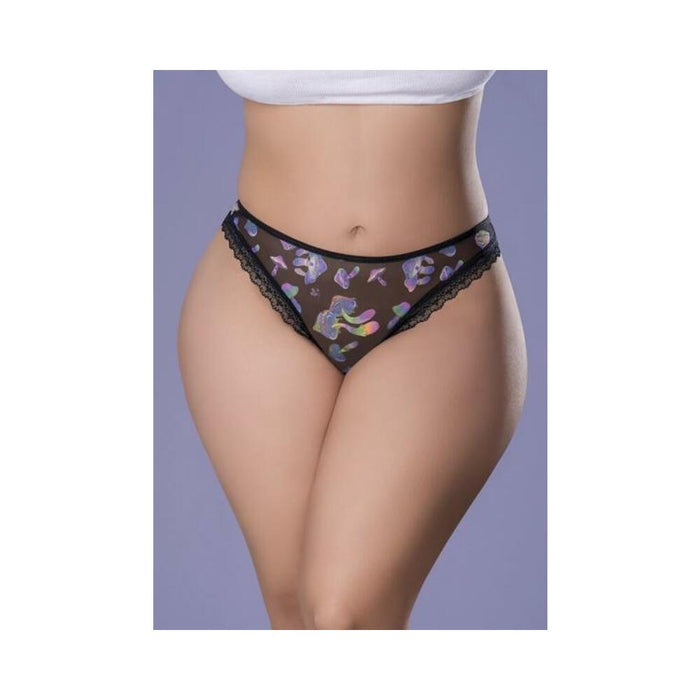 Hazy Dayz Panty W/ Open Back Mushroom 2xl