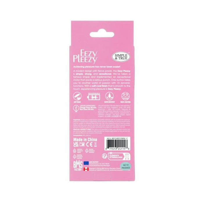 Powerbullet Eezy Pleezy 5 In Vibe Rechargeable Pink