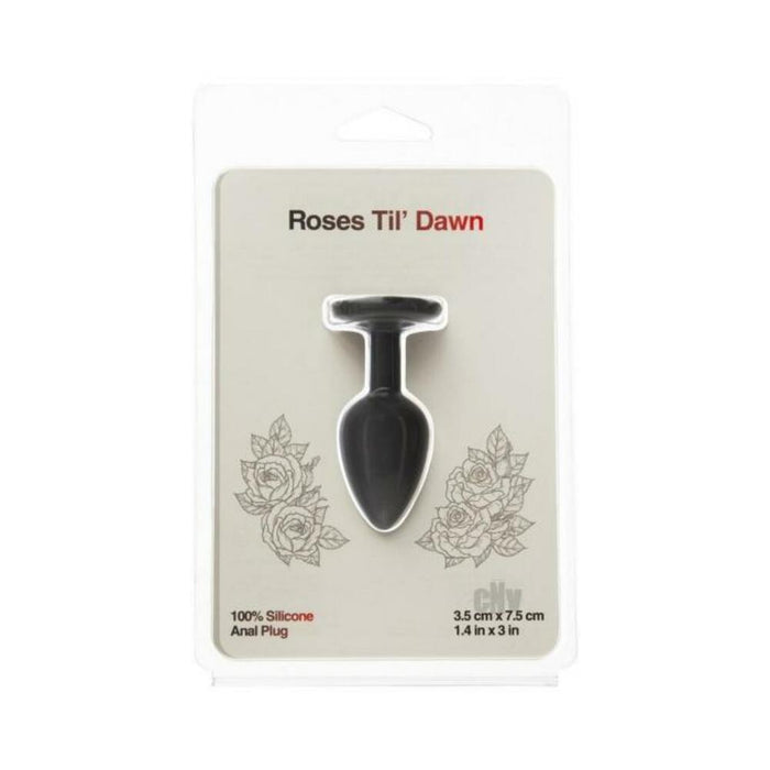 Roses Til Dawn Silicone Anal Plug Small