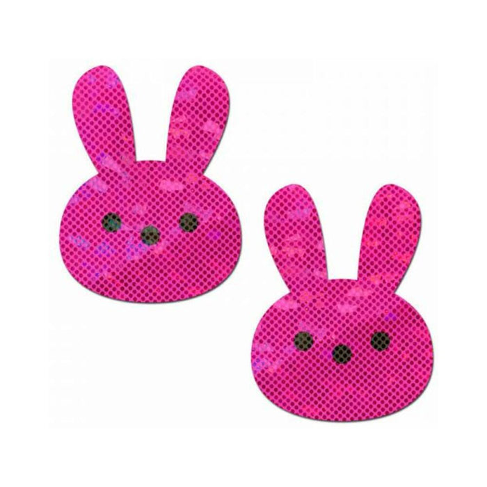 Pastease Glittery Pink Marshmallow Easter Bunny Nipple Pasties