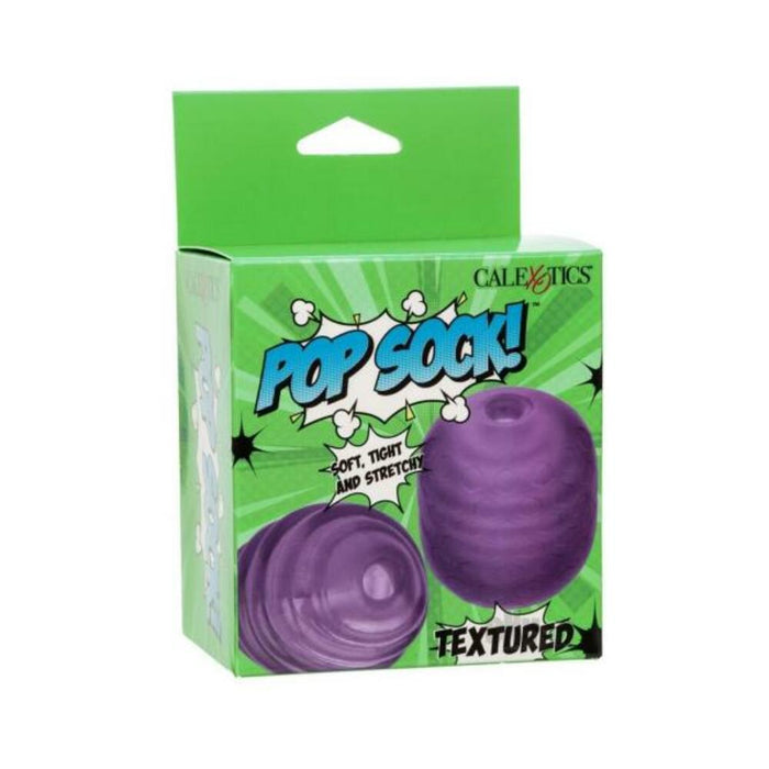Pop Sock Textured Masturbator - Purple