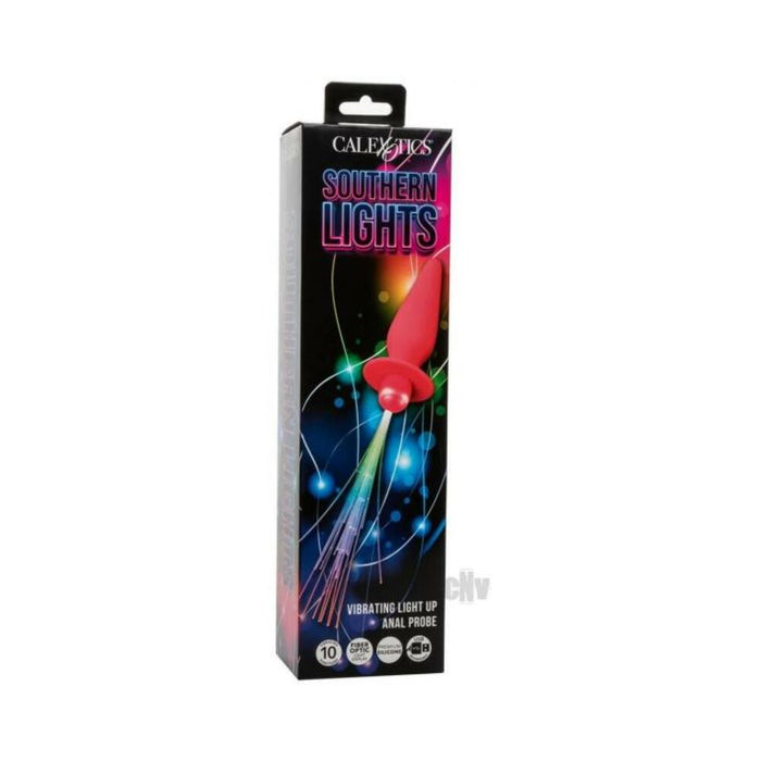 Southern Lights Rechargeable Vibrating Light Up Anal Probe - Pink