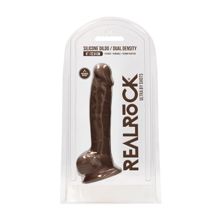 Realrock Ultra - 9? Silicone Dildo Brown