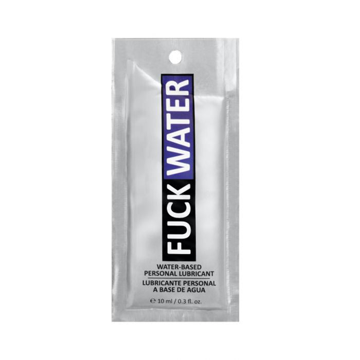 F*ck Water Water Based Lubriicant Pillow Packs .3oz 100pcs