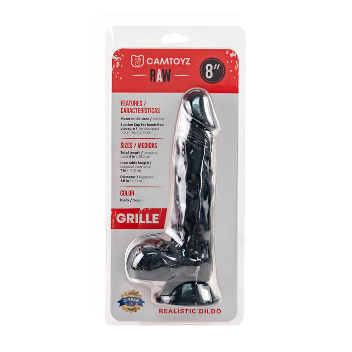 Raw Grille 8&quot; Realistic Dildo