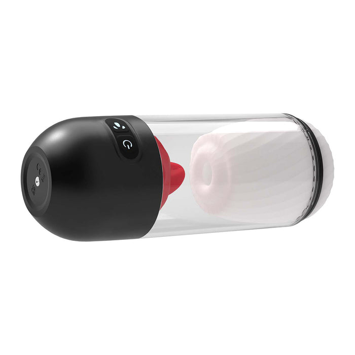 Delite Masturbator With Tongue Action White