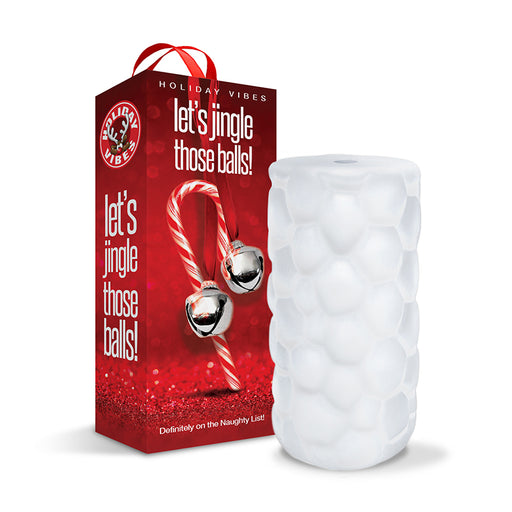 Naughty List Gift Tight Textured Stroker - White