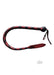 Leather Devil Tail Whip Blk/red