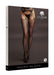 Shredded Suspender Pantyhose Os Blk