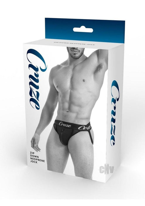 Cruze Buckle Up Zip Jockstrap L/xl Blk