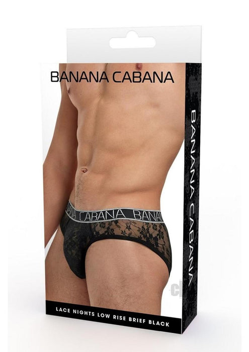 Banana Cabana Lace Night Low L/xl Blk