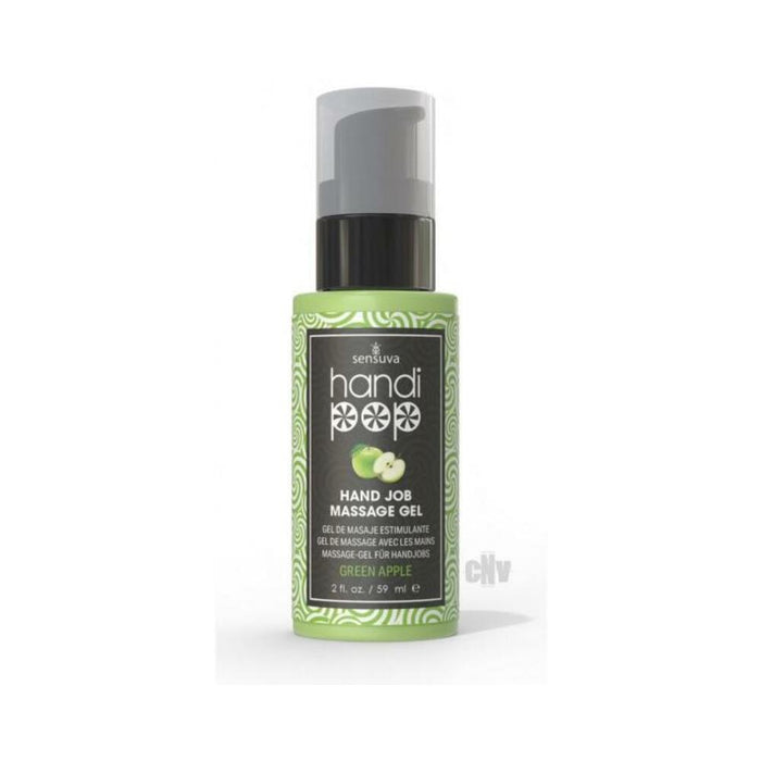 Handipop Edible Massage Gel Green Apple 2 Oz