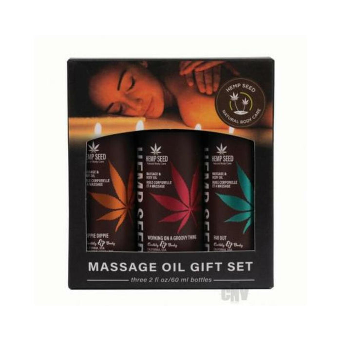 Earthly Body Summer 2024 Massage Oil Gift Set - 2 Oz Asst. Scents