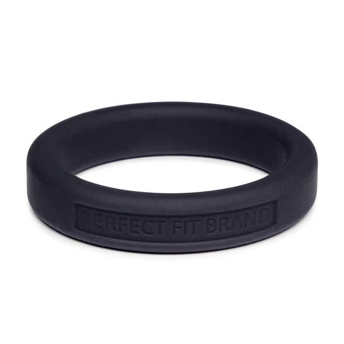 Classic 1.75 (44 mm) Silicone Med. Stretch Penis Ring Black