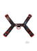 Leather O T Harness Blk/red 2xl