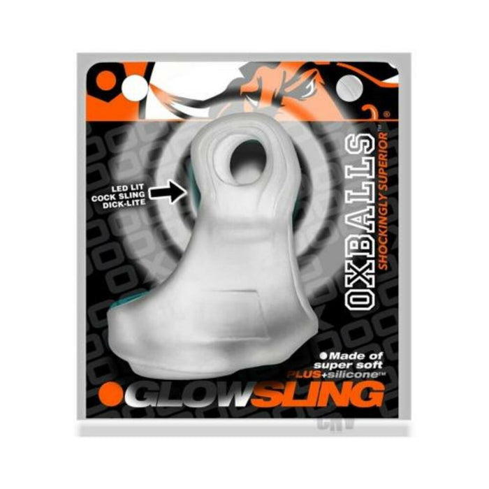Oxballs Glowsling Cock Sling - Led Clear Ice