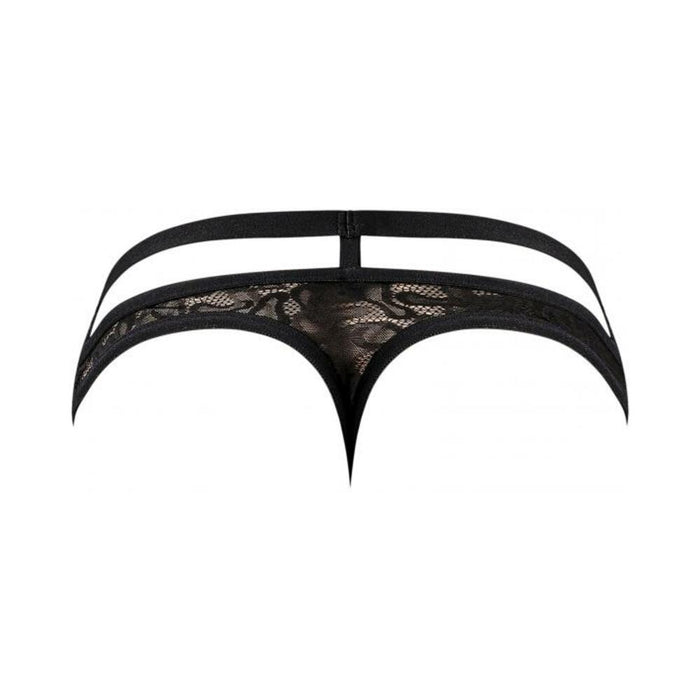 Lucifer Cutout Thong Black S/m
