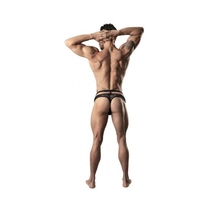 Lucifer Cutout Thong Black L/xl