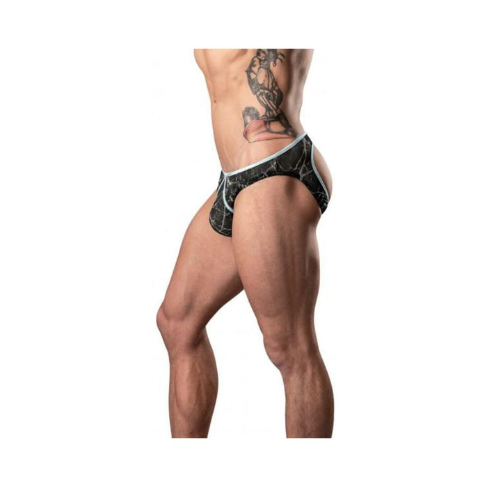 Male Power Marble Mesh Mini Moonshine Black L/xl