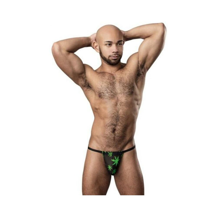 Hazy Dayz Posing Strap Potleaf O/s