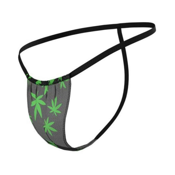 Hazy Dayz Posing Strap Potleaf O/s