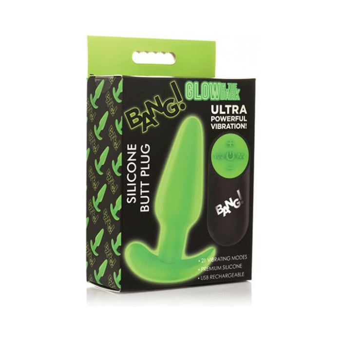 Bang! Glow In The Dark 21x Remote Controlled Butt Plug