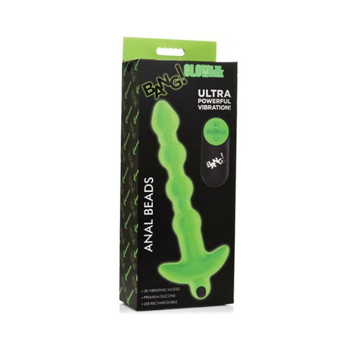 Bang! Glow In The Dark 28x Remote Controlled Anal Beads