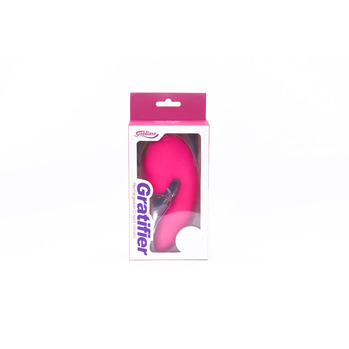 Sublime Gratifier G-Spot Vibe With Air Suction Pink