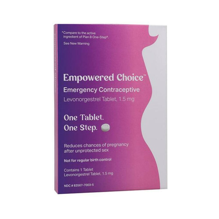 Versea Empowered Choice Emergency Contraception Single Levonorgestrel Pill - 1.5 Mg Tablet