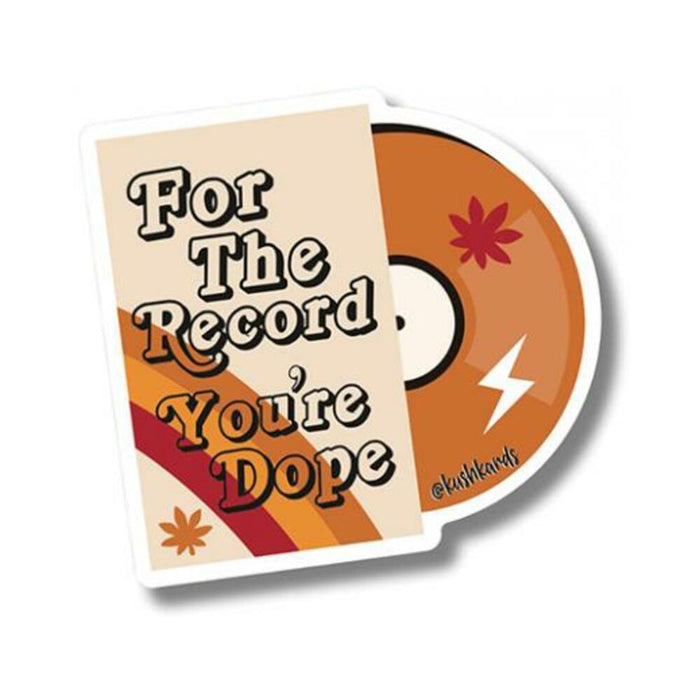 For The Record Sticker - Pack Of 3