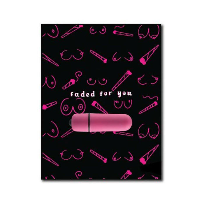 420 Foreplay Faded For You Greeting W/rock Candy Vibrator & Fresh Vibes Towelettes