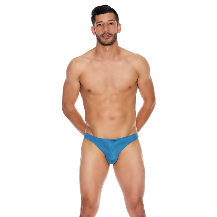 Men's Microfiber Open Back Underwear Blue S/M