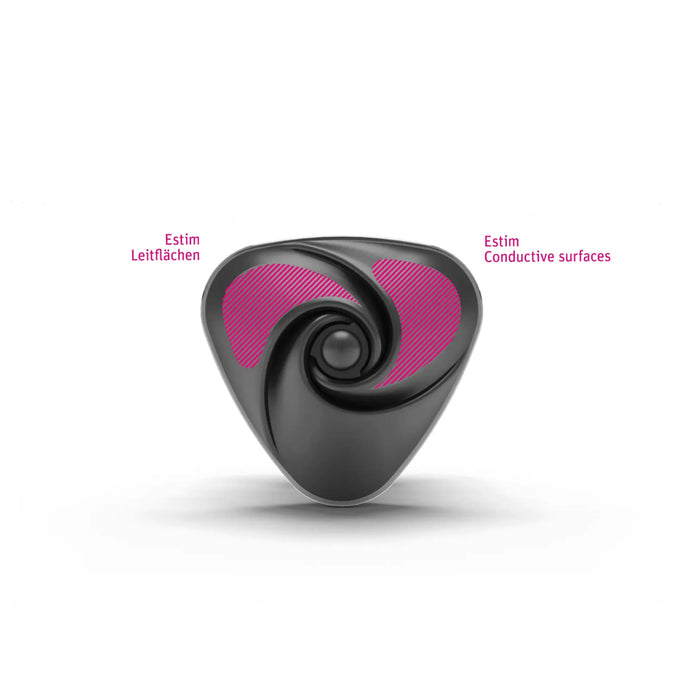 Mystim Hearts Desire Estim Layon Vibrator - Black