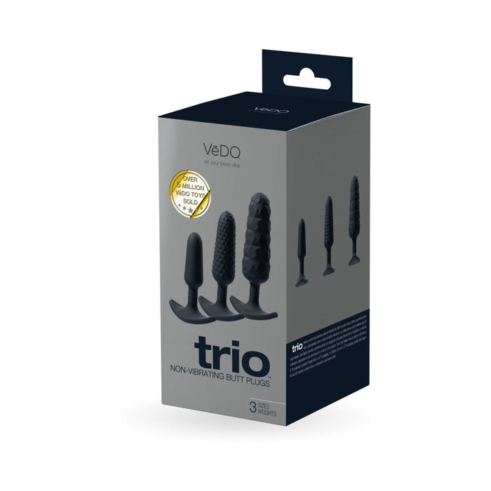 Vedo Trio Anal Plug Set Black