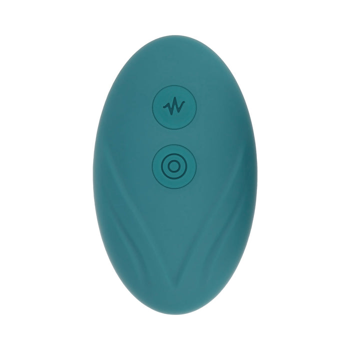 Evolved Oval Office Rechargeable Vibrating Egg Vibe With Remote Silicone Teal