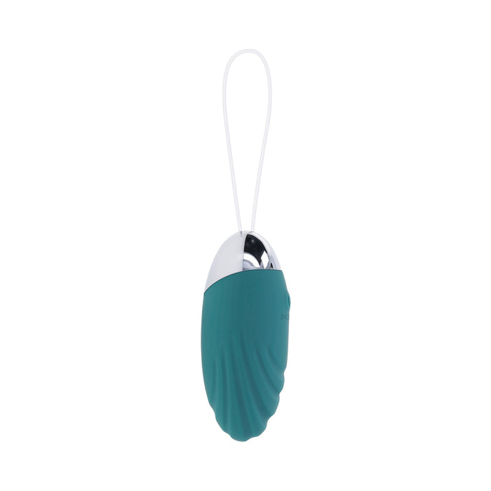 Evolved Oval Office Rechargeable Vibrating Egg Vibe With Remote Silicone Teal
