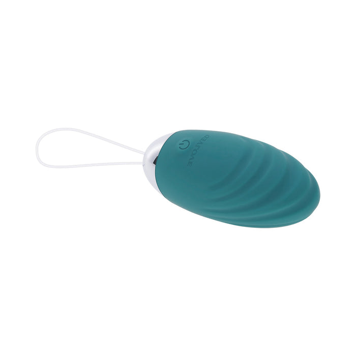 Evolved Oval Office Rechargeable Vibrating Egg Vibe With Remote Silicone Teal