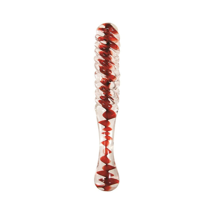 Adam & Eve Eves Sweetheart Swirl Glass Dildo