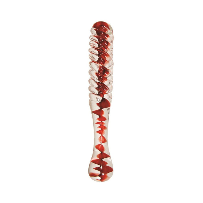 Adam & Eve Eves Sweetheart Swirl Glass Dildo