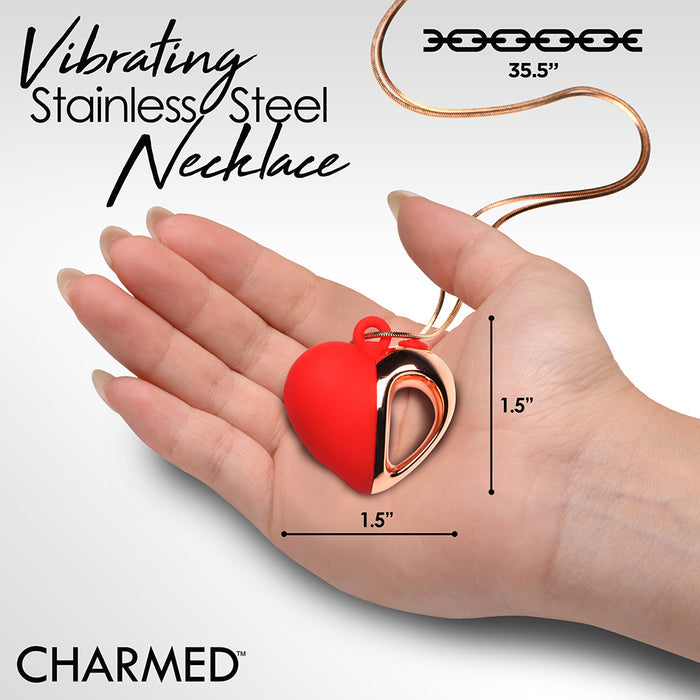 Charmed 10x Vibe Silicone Heart Necklace