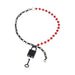 Sex & Mischief Ex's & Oh's Crystal Day Collar - Red/Black