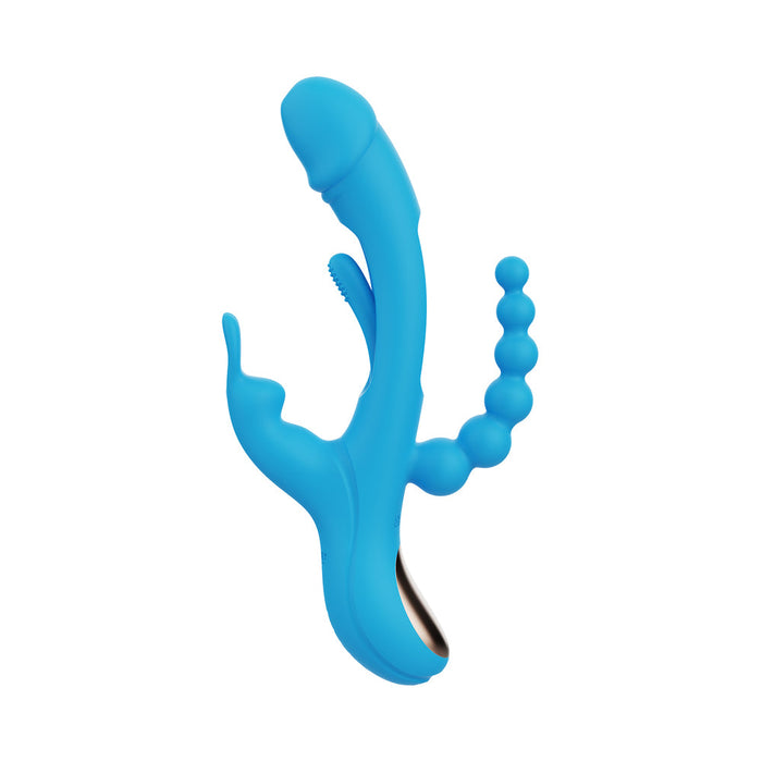 Trilux Kinky Finger Rabbit Vibrator With Anal Beads