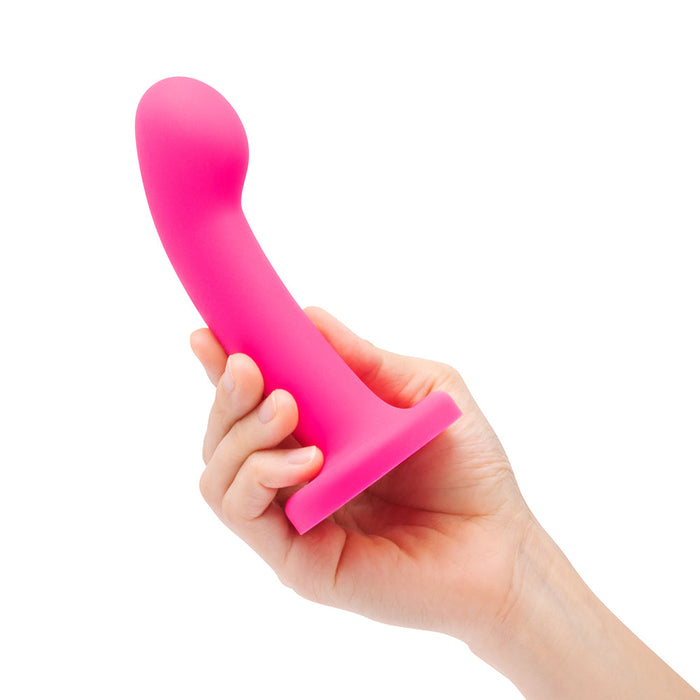 Together Pop 5 in. Silicone Dildo and Harness Set Pink