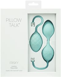 Pillow Talk Frisky Pleasure Balls - Teal